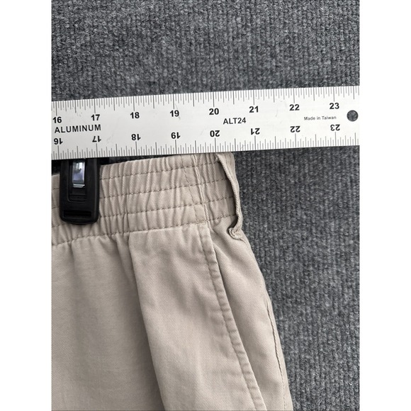 Harbor Bay Cargo Pants Mens 1X/32 Khaki Continuous Comfort Waistband Small Stain - Picture 5 of 14